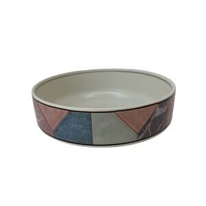 Vintage Vegetable Bowl Mikasa Piazza Intaglio 8.5 inch Memphis Style Post Modern